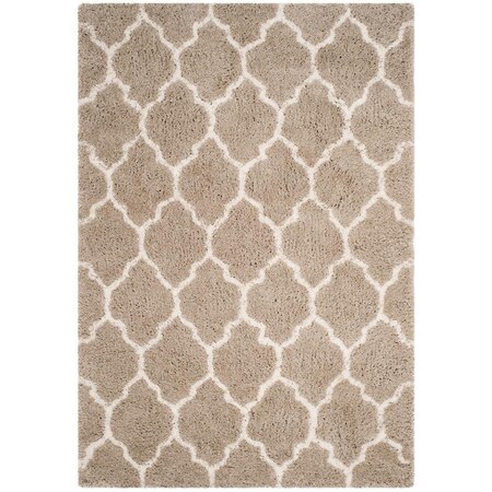 Safavieh 4 x 6 ft. Toronto Shag Hand Tufted Small Rectangle Area Rug, Silver and Ivory SGT602C-4